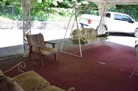 Another shot of some of the many pieces of Patio Furniture available at this sale.
