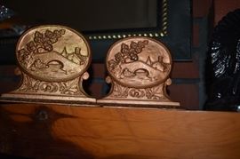 Antique Art Noveau Bookends in Beautiful Condition