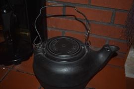 Antique Cast Iron Tea Pot