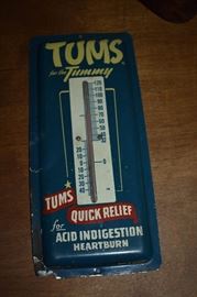 Original Tums Advertising Thermometer in Great Condition!