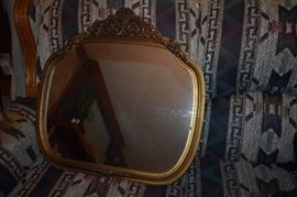 Antique Gold Gild Wall Mirror