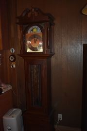 Beautiful Grandfather Clock with Service Records (serviced every 3-4 yrs) In Great Working Condition!