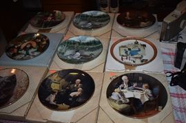 Collector Norman Rockwell Plates
