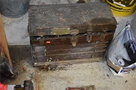 Antique Wooden Tool Box