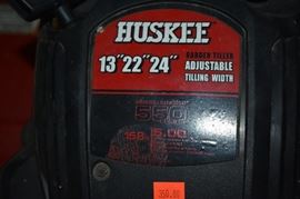 HUSKEE 12", 22", 24", Garden Tiller with Adjustable Width