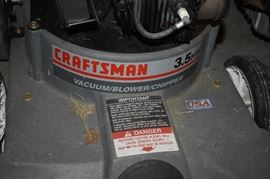 Craftsman Vacuum, Blower, Chipper 3.5hp