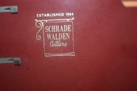 Antique Schrade Walden Cutlery Pocket Knife Store Display Case