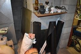 Roofing Paper Rolls plus Figurines and Oil Lamps