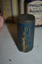 Antique Advertising Bottle - Washing Bluing Cylinder