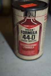 Antique Advertising Medicine Bottles - Vicks Formula 44-D