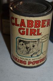 Antique Advertising Clabber Girl Can (full)