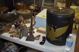 Antique Sad Irons, Shoe Lath and More!