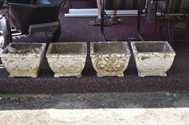Vintage Concrete Planters