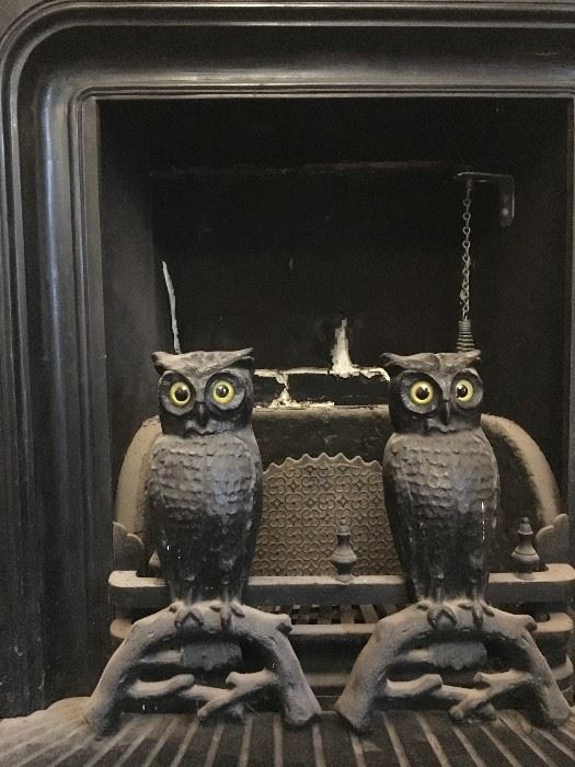 Owl Andirons 