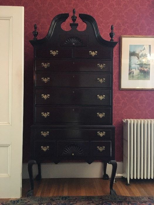 Chippendale High Chest with Drawers
