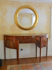 Trosby Furniture sideboard and gilt mirror