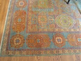 Hand knotted Mamluk rug, approx. 9'11" X 14'4"
