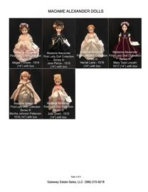 Madame Alexander Dolls - First Lady Doll Collection - Series III (Complete Set of 6 Dolls)