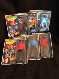 Original 1970's MEGO 8" Star Trek Action Figures.  Compete Set.  Packaging is in good shape.