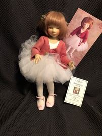 ABRIA - by Magie Iacono 16.5" tall Felt Doll.  Only 70 were made in 2001.  Comes with certification and Original Box.