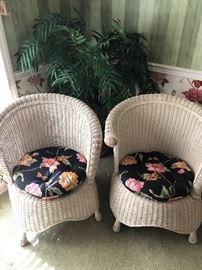 Wing Back Wicker Chairs by Pier 1-Jamaica Collection