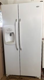 Amana Refrigerator.  Model #DRS2462BW.   White 36"x29"x70"