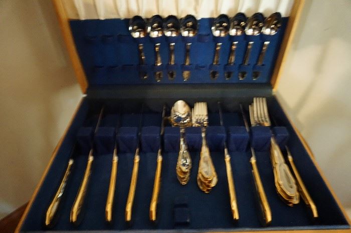 silver and Gold Plate flatware