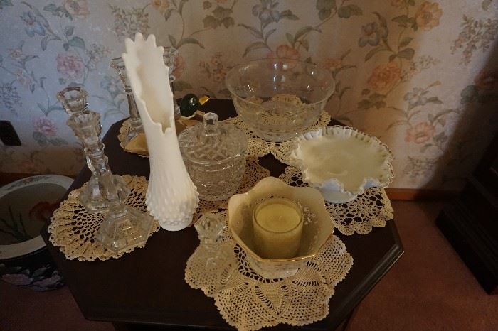 silver crest items, Lennox items, candle sticks