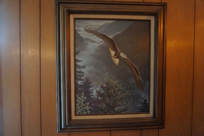 eagle oil painting