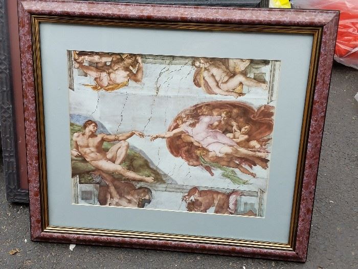 Cistine chapel print from Rome