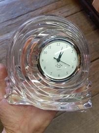 lenox glass clock