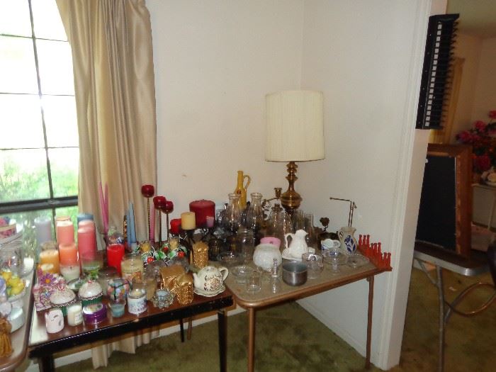 Brass, Candles, Candle Holders, Vases etc