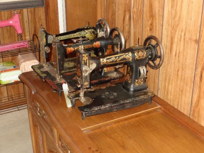 3 Antique Sewing Machines