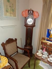 Grandfather Clock, UT Pom Poms , Vintage Chair