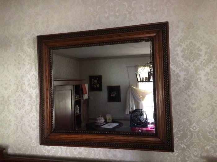 Antique mirror. 