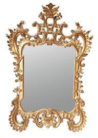 Large Carved Italian Gilt Mirror