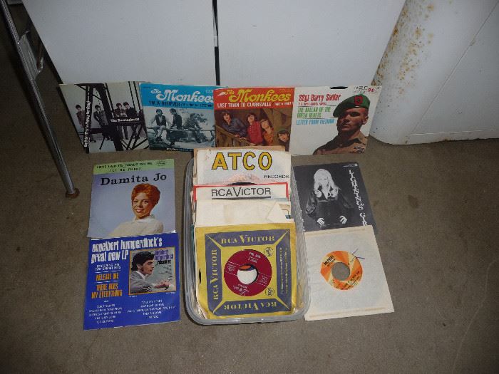 some of the 45's & lots of LP's 