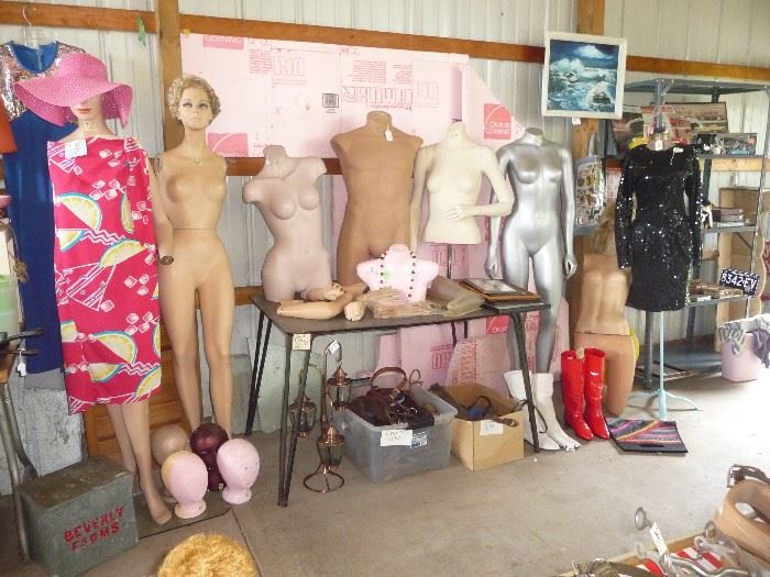 lots of vintage Manikins and parts