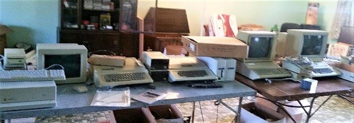 All Vintage Apple Computers - sorry for bad phone photo, close-ups in following pictures...