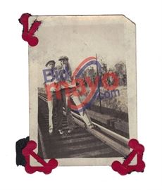 Clyde and Buck Barrow, Clyde Was a Couple Inches Taller Than Buck, But The Angle of This Photo Exaggerates The Difference, 2.5" x 3.5"