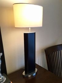 There are TWO of these great contemporary table lamps! 