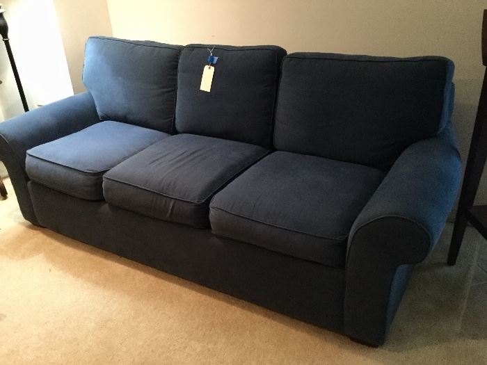 Great buy! Blue sofa is in good condition, smoke free home. You move! 