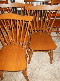 4 Spindle back chairs
