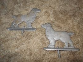 Pair of dog gate decor