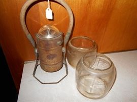 Signal lantern & glass globes