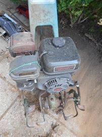 Old large front tine tiller as is