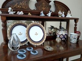 Minton and English china and figurines and Prince of Wales mug