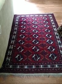 Handwoven Bokhara area rug