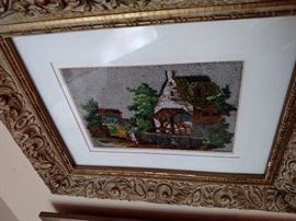 Framed beadwork
