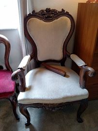 Antique Victorian armchair in need of some tlc